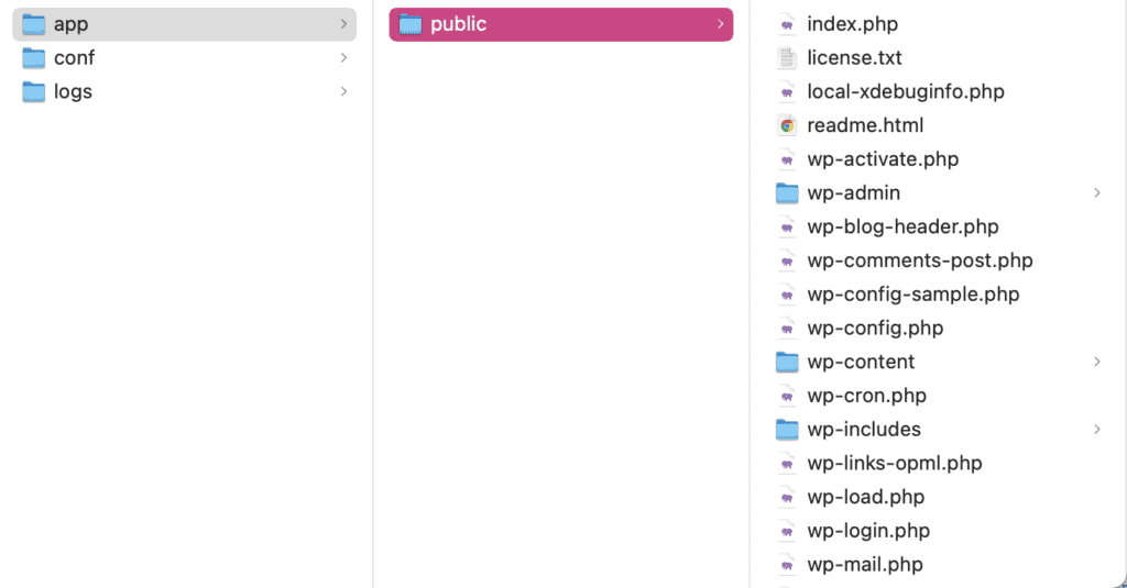 Root files of local site on computer
